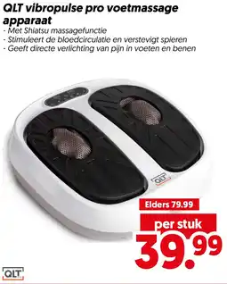 Dekamarkt QLT vibropulse pro voetmassage apparaat aanbieding