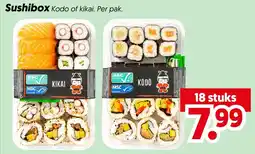 Dekamarkt Sushibox Kodo of kikai aanbieding