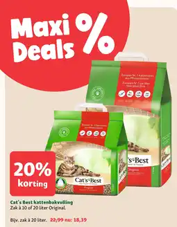 Maxi Zoo Cat's best kattenbakvulling aanbieding