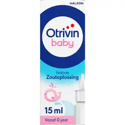 Etos Otrivin Baby Zoutoplossing Neusspray bij een Verstopte Neus 15 ML aanbieding