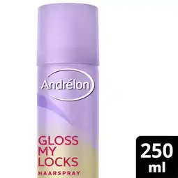 Albert Heijn Andrélon Gloss my locks haarspray aanbieding