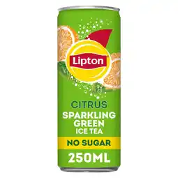 Albert Heijn Lipton Ice tea green citrus sparkling no sugar aanbieding