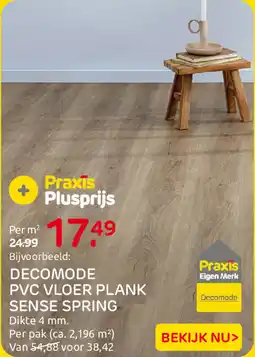 Praxis Decomode PVC Vloer Plank Sense Spring aanbieding