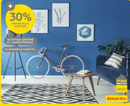 Praxis Sencys glasvlie en weefsel behang aanbieding