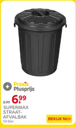 Praxis Supermax straat-afvalbak aanbieding