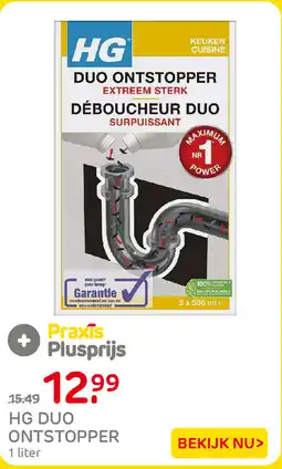 Praxis HG duo ontstopper aanbieding
