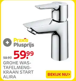Praxis Alira grohe was-tafelmeng-kraan start aanbieding