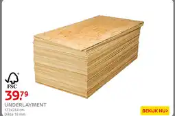Praxis FSC UNDERLAYMENT aanbieding