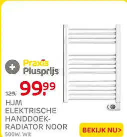 Praxis Hjm elektrische handdoek-radiator noor aanbieding
