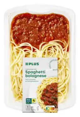 PLUS PLUS Spaghetti bolognese aanbieding