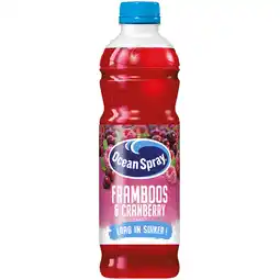 PLUS Ocean Spray Cranberry & raspberry 0% suiker toegev aanbieding