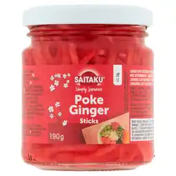 PLUS Saitaku Poke ginger sticks aanbieding