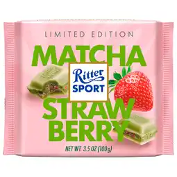 PLUS Ritter Sport Matcha-Strawberry aanbieding