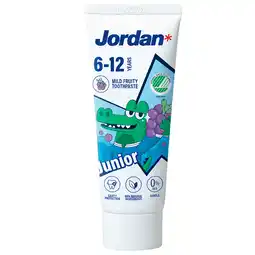 PLUS Jordan Tandpasta Junior 6-12 jaar aanbieding