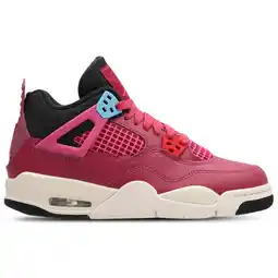 Foot Locker Jordan Retro 4 Kindersneakers - Paars - Maat 36 - Leer aanbieding