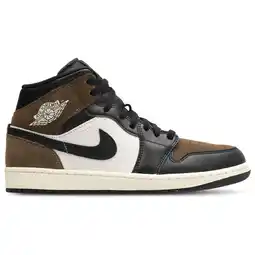 Foot Locker Jordan Aj1 Mid Sneakers Heren - Zwart - Maat 40 - Leer, Synthetisch aanbieding