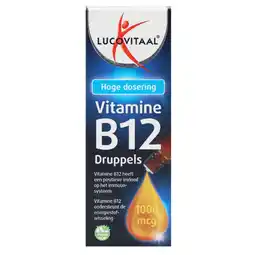Holland & Barrett 1+1 gratis | Lucovitaal Vitamine B12 Druppels 1000mcg - 50 ml aanbieding