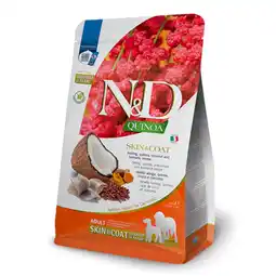 Zooplus 2x7kg Farmina N&D Quinoa Adult Skin & Coat met haring & kurkuma droog hondenvoer aanbieding
