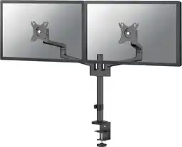 Coolblue Neomounts NEXT Lite DS60-425BL2 Ruimtebesparende Monitorarm Zwart aanbieding