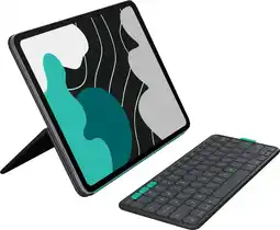 Coolblue Logitech Flip Folio iPad Pro (2024) / iPad Air (2026/2025) 13 inch Toetsenbord Hoes QWERTY aanbieding