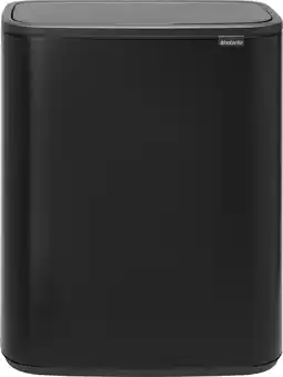 Coolblue Brabantia Bo Touch Bin 2 x 30 Liter Matt Black aanbieding