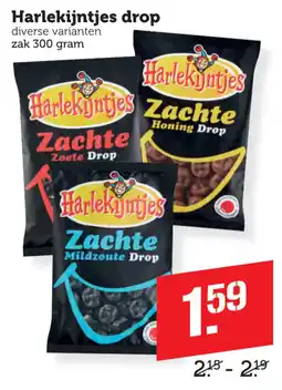 Coop Harlekijntjes drop aanbieding