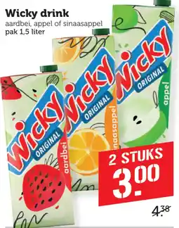 Coop Wicky drink aanbieding