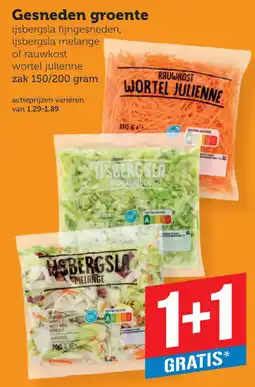 Coop gesneden groente aanbieding