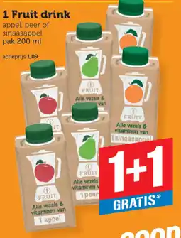 Coop 1 fruit drink aanbieding