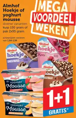 Coop Almhof hoekje of yoghurt mousse aanbieding