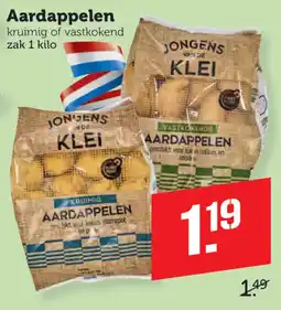 Coop jongens van de klei aardappelen aanbieding