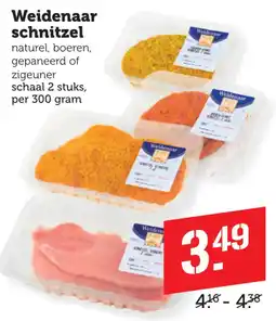 Coop Weidenaar schnitzel aanbieding