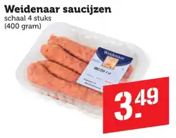 Coop Weidenaar saucijzen aanbieding