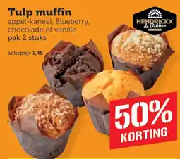 Coop Hendrickx de Bakker Tulp muffin aanbieding