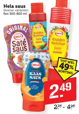 Coop Hela saus aanbieding