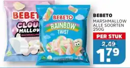 Sahan Supermarkten Bebeto marshmallow alle soorten aanbieding