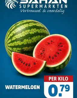 Sahan Supermarkten watermeloen aanbieding
