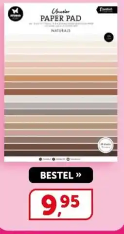 Boekenvoordeel Unicolor paper pad aanbieding
