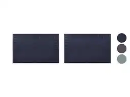 Lidl LIVARNO Set van 2 badstof douchematten, 80 x 50 cm aanbieding