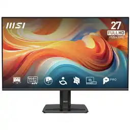 MediaMarkt MSI Pro Mp271 E14a - 27 Inch Full Hd 1920 X 1080 Pixels Ips (in-plane Switching) aanbieding