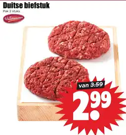 Dirk de Vleeschmeesters Duitse biefstuk aanbieding