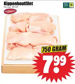Dirk de Vleeschmeesters Kippenboutfilet aanbieding