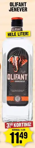 Dirk Olifant jonge graanjenever aanbieding