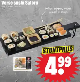 Dirk Satoru verse sushi aanbieding