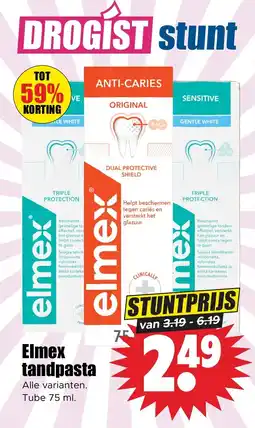 Dirk elmex tandpasta aanbieding