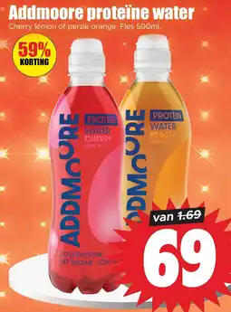 Dirk Addmoore proteïne water aanbieding