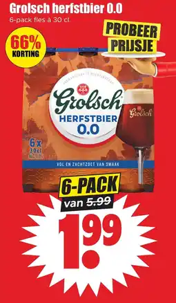 Dirk Grolsch Herfstbier 0.0 aanbieding