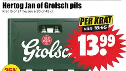 Dirk Hertog Jan of Grolsch pils aanbieding