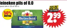 Dirk Heineken pils of 0.0 aanbieding