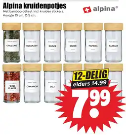 Dirk alpina kruidenpotjes aanbieding